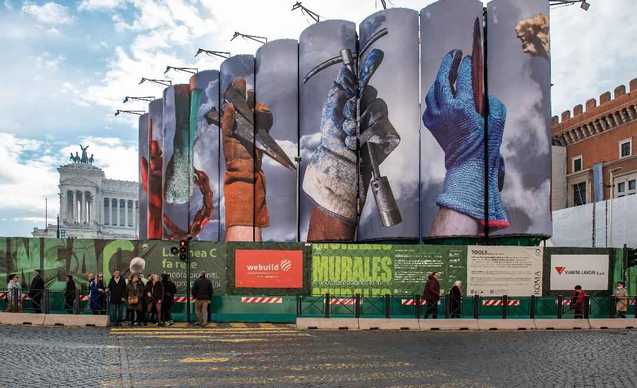 Foto mostra Murales Elisabetta Benassi